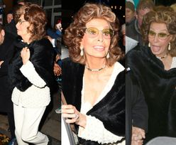 Obwieszona diamentami Sophia Loren otoczona przez morze fanów w trakcie pobytu w Londynie