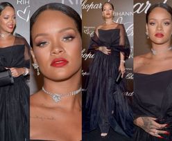 Tiulowa Rihanna pozuje w Cannes