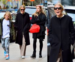 Roześmiana Gwyneth Paltrow spaceruje z dziećmi. Są do niej podobne? (FOTO)
