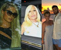 Sławni przyjaciele Britney Spears przyjeżdżają limuzynami na jej sekretny ślub: Madonna, Paris Hilton, Donatella Versace... (ZDJĘCIA)