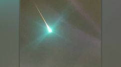 Zielony meteor. Rozświetlił nocne niebo