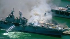 Pożar na okręcie USS Bonhomme Richard. Powodem mogła być eksplozja