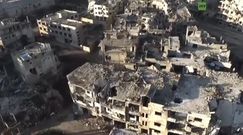 "Martwe" miasto w Syrii. Zobacz zbombardowane Hims z lotu ptaka