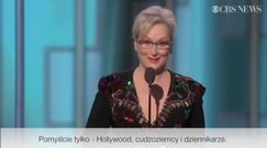 Meryl Streep o Trumpie: "Brak szacunku powoduje brak szacunku, a przemoc rodzi przemoc"