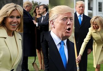 Emmanuel i Brigitte Macron odwiedzili Trumpa i zasadzili dąb (ZDJĘCIA)