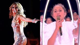 Super Bowl 2020. Jennifer Lopez zabrała na scenę swoją córkę! Pójdzie w ślady znanej mamy? (ZDJĘCIA)