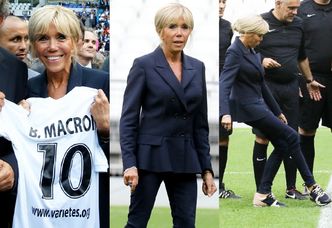 Wesoła Brigitte Macron gra w piłkę w adidasach za ponad 2500 złotych (ZDJĘCIA)