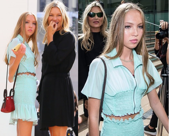 Dumna Kate Moss zabrała 16-letnią córkę-modelkę na pokaz mody (FOTO)
