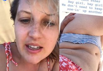 "Body-pozytywna" Aleksandra Domańska pokazała fałdki na brzuchu i zdradziła swoją wagę