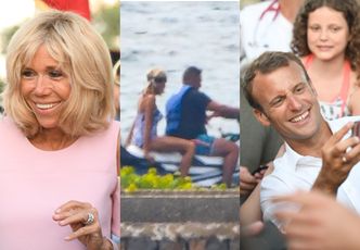 Sielskie wakacje Macronów: autografy, selfie i kąpiel w morzu (ZDJĘCIA)