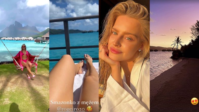 Carolina Pisarek de luna de miel en Bora Bora: aguas turquesas y hermosas vistas desde el hotel por 100.000 PLN a la semana (fotos)