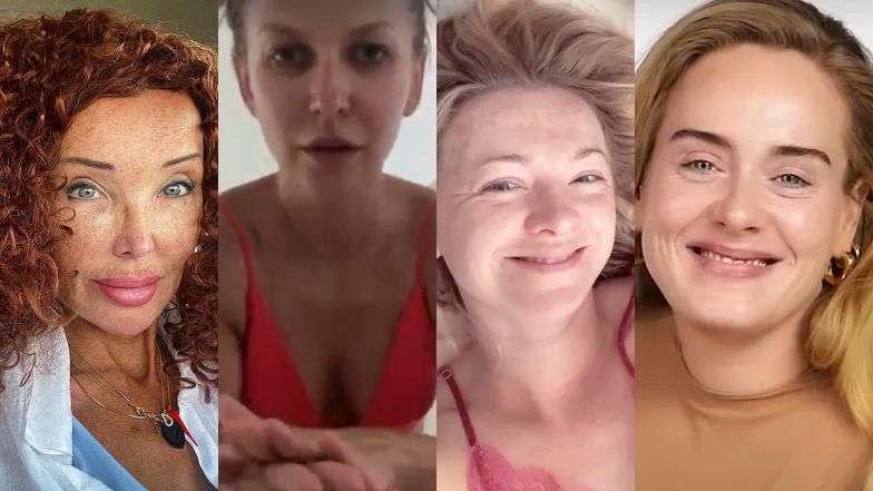 ¡Estas estrellas no tienen miedo de mostrarlo sin maquillaje!  Anna Lewandowska, Barbara Cordage-Demon, Ewa Minji, Adele… (Fotos)