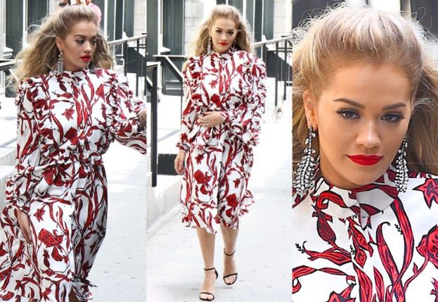 #TRENDY: Rita Ora w sukience w kwiaty