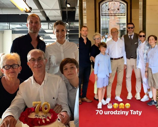 Małgosia Rozenek świętuje całą rodziną 70. urodziny ojca: "Był totalnie wzruszony"