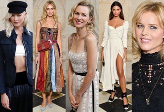 Gwiazdy i modelki na pokazie Diora: Ratajkowski, Watts, Kloss, Herzigova... (ZDJĘCIA)