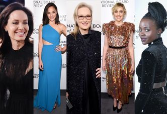 Hollywoodzkie gwiazdy odbierają nagrody w Nowym Jorku: Angelina Jolie, Meryl Streep, Gal Gadot, Lupita Nyong'o... (ZDJĘCIA)