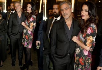 Szpilki, drogie torebki i sukienki vintage: zobaczcie ciążowe stylizacje Amal Clooney (ZDJĘCIA)