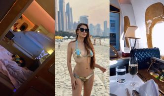 Patrycja Tuchlińska relacjonuje lot do Dubaju: talerz krewetek, szampan i torebka Chanel za 25 TYSIĘCY ZŁOTYCH (ZDJĘCIA)