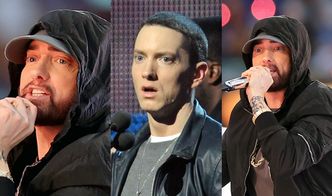 Internauci komentują nowy "look" Eminema na Super Bowl 2022: "Co jest nie tak z twoimi BRWIAMI?!"