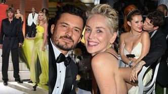 Gala amfAR w Cannes: Orlando Bloom zabawia Sharon Stone, Stella Maxwell i Bella Thorne tulą się do partnerów  (ZDJĘCIA)