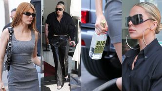 "Odstrzelona" Khloe Kardashian i uzbrojona w tequilę Kendall Jenner zmierzają na plan nowego show (ZDJĘCIA)