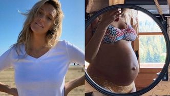 Wyzwolona Aleksandra Żebrowska eksponuje gigantyczny ciążowy brzuch (FOTO)