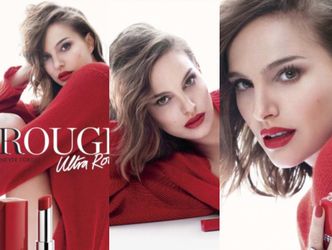 Rozczochrana Natalie Portman promuje nową szminkę od Diora