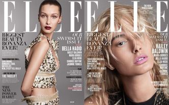Bella Hadid i Hailey Baldwin na okładkach "Elle"