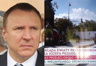 TVP Info pomyliła pomnik Piłsudskiego z... GROBEM! "Jacku Kurski, ogarnij tych matołów od pasków!"