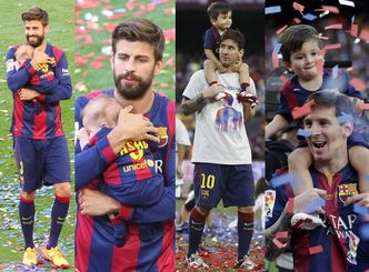 Messi i Pique z synami na meczu! Podobni? (ZDJĘCIA)