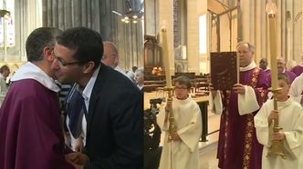 Muzułmanie na chrześcijańskiej mszy we Francji. Potępiono nożowników, którzy zabili księdza