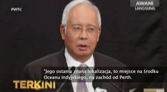 Premier Malezji o zaginionym boeingu