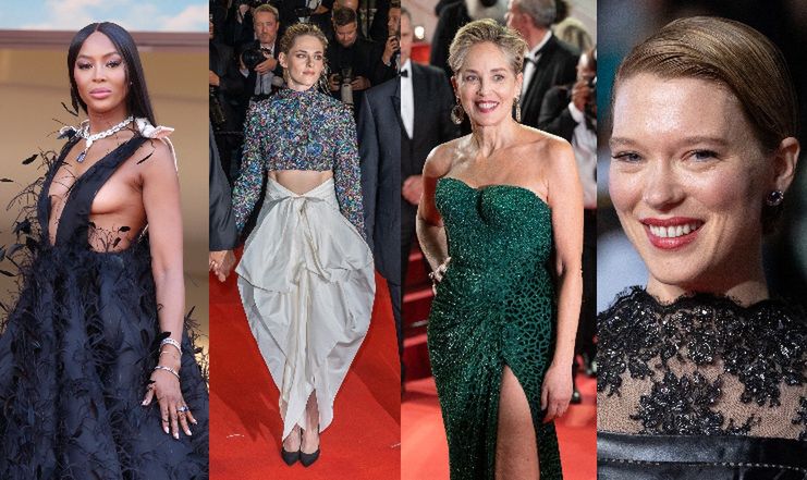 Gwiazdy błyszczą w Cannes: awangardowa Kristen Stewart, wydekoltowana Naomi Campbell, szykowna Sharon Stone... (ZDJĘCIA)