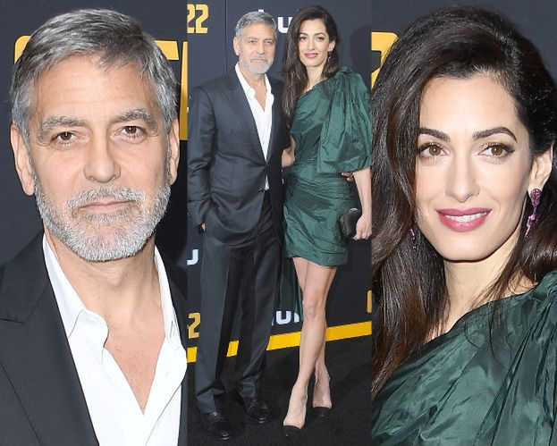 George i Amal Clooneyowie pozują w duecie na premierze serialu