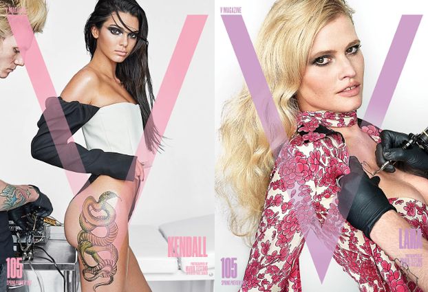 Kendall i Lara tatuują się dla "V Magazine"