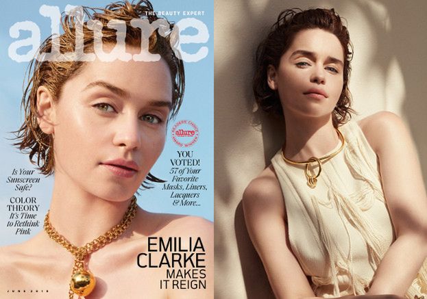 Emilia Clarke prezentuje urodowe trendy w sesji dla "Allure"