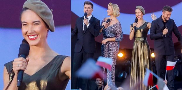 "Militarna" Ida Nowakowska w berecie anonsuje gwiazdy na Koncercie Piosenki Wojskowej Państw NATO w TVP (ZDJĘCIA)