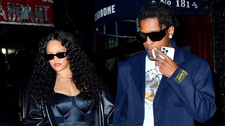 Rihanna skryta za ciemnymi okularami i ASAP Rocky z papierosem (?) MKNĄ NA RANDKĘ (ZDJĘCIA)