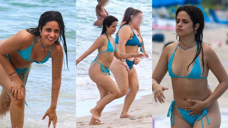 Camila Cabello dokazuje na plaży w Miami w turkusowym bikini (ZDJĘCIA)