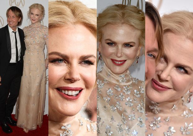 Nicole Kidman próbuje się uśmiechać... (ZDJĘCIA)