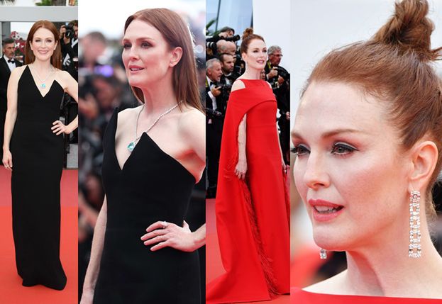 Julianne Moore zachwyca w dwóch kreacjach na czerwonym dywanie w Cannes (ZDJĘCIA)