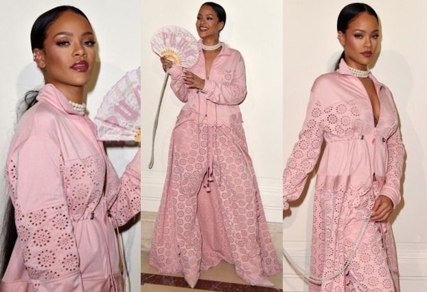 Rihanna promuje "swoją" kolekcję w Paryżu