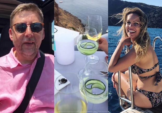 Julia Oleś spędza wakacje na Santorini z o 21 lat starszym byłym posłem PiS-u (TYLKO U NAS)