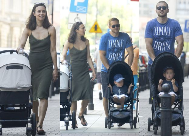 Anna Czartoryska z mężem i dziećmi na spacerze (ZDJĘCIA)