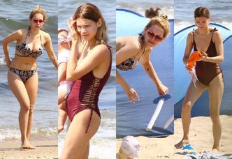 Bohosiewicz z rodziną i... dziewczyną Durczoka wypoczywają na plaży (ZDJĘCIA)