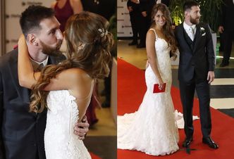 Tak wyglądał ślub Messiego w Argentynie: czerwony dywan, tłum gości i czułe pocałunki (ZDJĘCIA)
