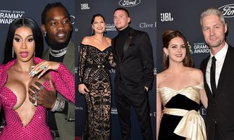 Hollywoodzka śmietanka bryluje na imprezie Pre-Grammy: eksponująca biust Cardi B, zakochani Jessie J i Channing Tatum, Lana Del Rey z chłopakiem (ZDJĘCIA)