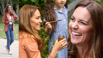 Księżna Kate promuje kontakt z przyrodą, częstując dzieci miodem Z WŁASNEGO ULA (ZDJĘCIA)