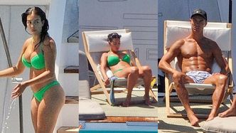 Georgina Rodriguez i Cristiano Ronaldo łapią promienie słońca, relaksując się na jachcie (ZDJĘCIA)