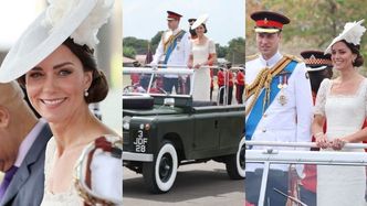 Kate Middleton w koronkowej kreacji od Alexandra McQueena zadaje szyku na paradzie wojskowej (ZDJĘCIA)